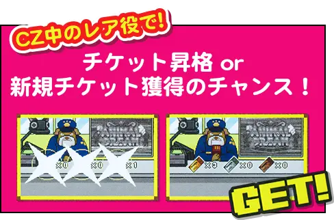 CZ中のレア役で!チケット昇格or新規チケット獲得のチャンス！